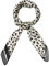 sourcing map Damen 70cm Leopard Seide Quadratischer Schal Haarband Halstuch Beige 70 x 70cm