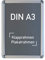 DIN A3 | Alu Klapprahmen silber runde Ecken, Wechselrahmen, 240 x 325 mm
