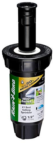 Rain Bird 1802QDSPRS – Arroseur Professionnel à Double pulvérisation à régulation de Pression (PRS), Motif Quart de Cercle de 90 °, Distance de pulvérisation de 2,4 à 4,6 m, Hauteur de 5,1 cm