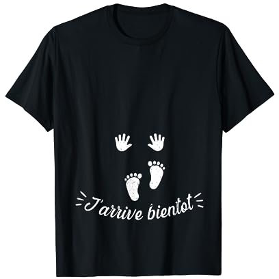 J'arrive bientôt ,future maman annonce Grossesse T-Shirt