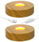 CDIYTOOL Base de luz LED de madera, paquete de 2 unidades redondas de luz LED, placa base de dispaly, adorno alimentado por USB para joyería de cristal de resina de arte florero acrílico (colorido)