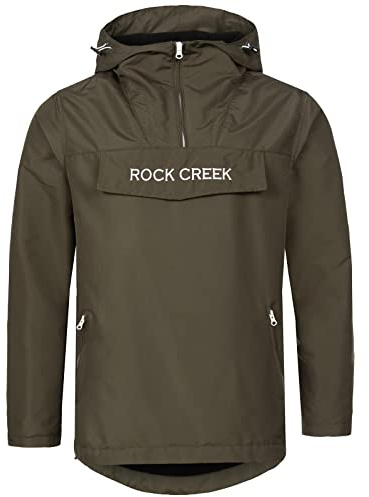 Rock Creek Übergangsjacke Herren Windbreaker H-295 | Leichte Outdoor-Bekleidung für Männer, praktische Wanderjacke für Alltag, Reisen, Freizeit und wechselhaftes Wetter