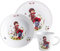 KAHLA 32D200A50850C Kids Kinderset 3tlg. Gestiefelter Kater | 3 teiliges Kinder Set mit Gestieflter Kater Dekor aus Porzellan