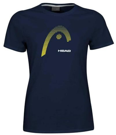 HEAD T-Shirt Club Lara BLAUES GELBES Frauen