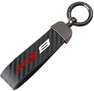 Motorrad Schlüsselanhänger Motorrad Schlüsselband Schlüssel Kohlefaser Schlüsselanhänger Für Für Yamaha FZ6 FZ8 FAZER FZ 6 FZ 8 Motorradzubehör (Farbe : FZ8, Size : Normal)