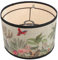 OSALADI E27 Abat-Jour En Bambou Et Métal Pour Lampadaires Et Lampes De Table - Lustre Imprimé Style Araignée En Tissu