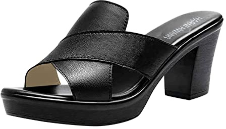 Allbestop Pantoufles Mode Pantoufles Pantoufles Talons Sandales Été Grosse Bouche De Poisson Tongs Sandale Femmes Talon Compensé Moyen Sandales Pour Femmes Chaussures De Sécurité Montantes Mode