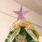 Weihnachtsbaumspitze Glitzer-Stern Spitzen Christbaumspitze Weihnachtsbaum Topper Dekor Weihnachtsstern Baumspitze Weihnachtsschmuck Weihnachtsbaum Spitze Ornament Weihnachtsdeko (Rosa, OneSize)