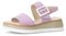 Gabor Damen Keilsandalen, Frauen Sandalen,Moderate Mehrweite (G),offene Schuhe,Strandschuhe,Keilsandaletten,New Flieder (LDS),38 EU / 5 UK