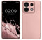 kwmobile Housse Compatible avec Xiaomi Redmi Note 13 Pro 5G / Poco X6 5G Coque - Housse de téléphone Protection Souple en TPU - Or Rose métallique