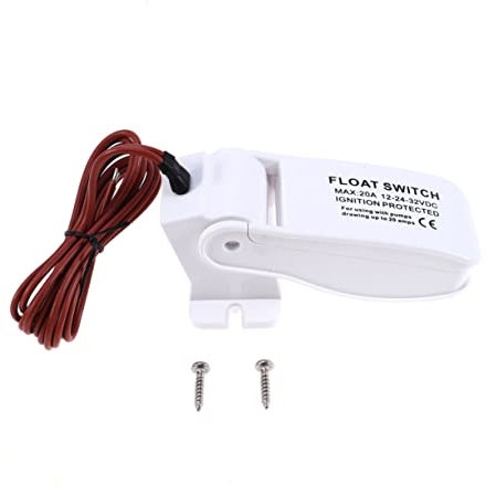 Happyyami Vollautomatische Bilgenpumpe Lenzpumpe Schalter Float Switch Tauchpumpe Schalter Bilgepumpe Schalter Wasserstandsregler Wasserstandsensor Pegelschalter Wasserpumpe