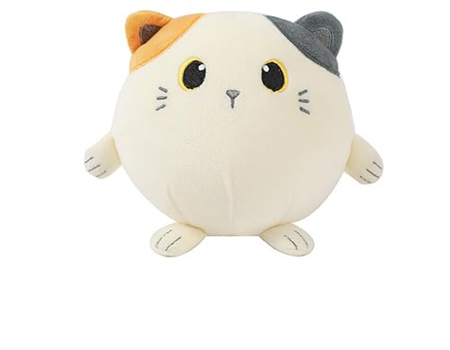 I-TOTAL® - Weiches Squishy Kissen aus Memory-Schaum 14 cm Durchmesser, Squishy Pillow (ORANGE CAT)