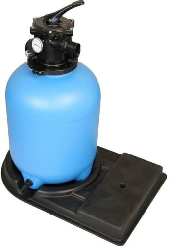 Pool Filterkessel Trend Top Ø 500 mm I 6-Wege-Ventil I ohne Pumpe I blau