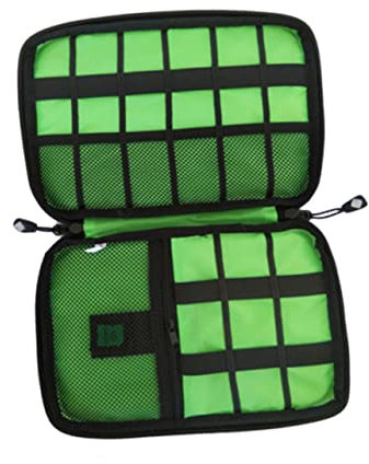 Hemobllo Bolsa De Almacenamiento Digital para Cables USB Organizador Electrónico Camuflage Green