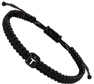 HSD Initial String Bracelets For Women Men Teen Girls Boys Handmade Rope Braided Bracelet Minimalist Jewelry Matching Couple Bracelets Mens Rugged Watches (T, One Size)