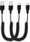 GELRHONR 2Pack Micro USB Coiled Cable, USB to Micro USB Coiled Charging Cable Support Data Transfer, Male to Male Spring Spiral Cord for Smartphone Tablet Wall and Car Charger (Max 1.5M/4.9Ft)