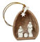 Nussschale mit Miniaturen Weihnachten Deko Christbaumschmuck - Krippe