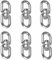 SUJ 6 Stück M5 Drehwirbel Edelstahl,360°Swivel Haken,Edelstahl Drehwirbel,Seilwirbel Schwenkring,Doppelseitiges Drehgelenk Ösenhaken,Für Hängesessel,Drehgrills, Sandsäcke,Schaukeln