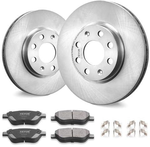 VEVOR Bremsscheiben Bremsensatz Universal Vorderradbremsensatz für Opel Adam (M13), Corsa D (S07), Corsa D Kasten/Schrägheck (S07), Keramikbremsbeläge, Ersatzsatz, 257 mm Vorderradbremsscheiben