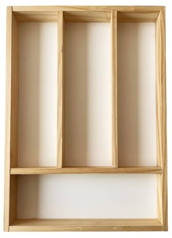 Scalpers PER250 Bandeja para Cubiertos de Madera de Haya 25x35cm Home