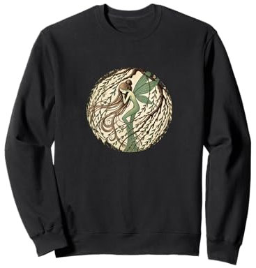 Fairy Weeping Willow Tree Illustration Fairies Sweatshirt