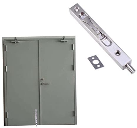 KONTONTY Edelstahl Türriegel Sicherheitsverschluss Riegel Verschlussriegel Anti-diebstahl Schlossriegel Korrosionsbeständig Für Türen Und Feuerabschlusstüren Silber