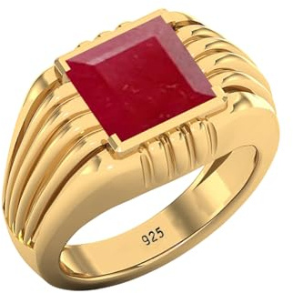 Gems Vibes Ring aus 925er Sterlingsilber, Geburtssteinring für Herren