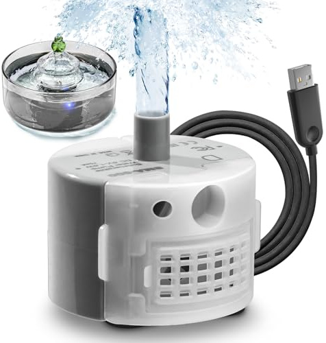 Fontaine à eau en verre pour chat, 3,2 l, fontaine en verre pour animaux de compagnie avec lumière LED, distributeur d'eau automatique pour chats, motif arbre de Noël est le meilleur cadeau de Noël