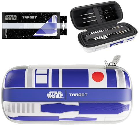 Target Darts Star Wars R2-D2 BOA Wallet | R2D2 Premium Dart Case with Droid Design, Swiss Point Tip Storage, Rigid Outer Shell & Organised Dart Accessories Holder