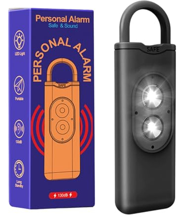 XAGMODSHN Personals Gadget - Luz LED de advertencia de alerta de sonido de 130 dB para emergencias inmediatas, situaciones de respuesta, alarma personal