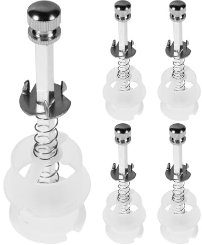 Pepper Grinder Core 5 Pack Aluminum Ceramic Replacement Parts | Silver Finish, DIY Kitchen Repair Use, Reliable Mechanism, Salt and Pepper Mills, Easy Maintenance