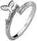 Helen de Lete Zweige Baumknospen Blätter 925 Sterling Silber offenen Ring