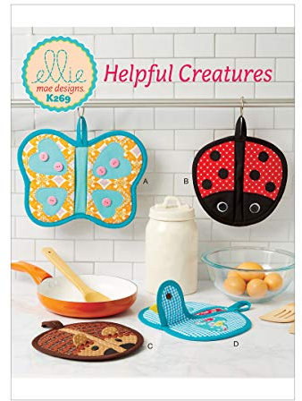 Kwik Sew K0269OSZ Topflappen, Papier, weiß, Verschiedene Größen