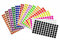 Sticker Bunt 15 mm runde Aufkleber – 1,5 cm Klebepunkte 1155 Stück von Royal Green