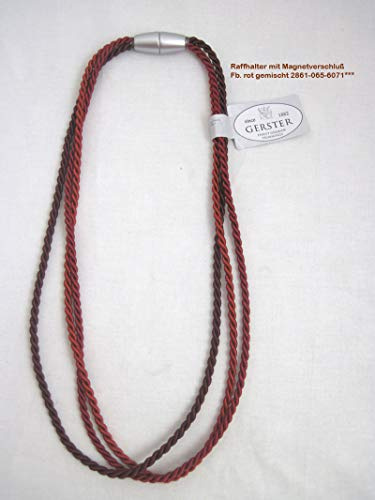Gerster Raffhalter mit Magnetverschluss 64/32 cm rot gemischt Fb. 6071