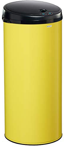 Poubelle à ouverture automatique Sensitive - 45l - jaune soufre - RAL 1016
