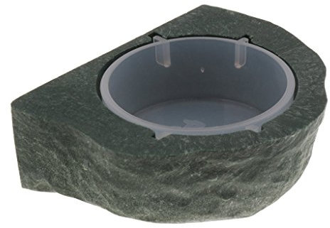 Tubayia Gamelle magnétique pour reptiles, lézards, geckos, etc. (vert)