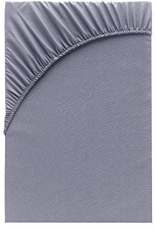 Class Home Collection Spannbettlaken Boxspringbett Wasserbett 180x200cm - 200x220cm Jersey Baumwolle Grau