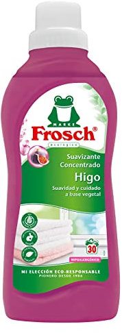 Frosch - Suavizante Concentrado Liquido para Lavadora, Apto para Ropa Blanca y de Color, Pieles Sensibles y Atópicas, Producto Hipoalergénico y Ecológico, Higo - 750 ml