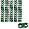 OrangeClub 50 Stück Stabverbinder Plant Clips Zum Verbinden einzelner Pflanzstäbe Multifunktionsclip Für die Erstellung individueller Stützgitter (Ø 16mm)
