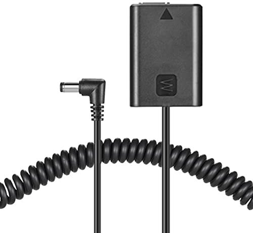 DC 5521 Spiral Cable NP-FW50 AC-PW20 Battery DC Coupler for Sony A7000 A6500 A5100 A6300 A6000 A7 2 A7R A7S RX10 Camera
