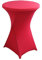iEventStar Stretch Stehtisch Hussen Spandex Stehtischhussen Bartische Hochzeit Erstärkung im Fußbereich Rund Tischdecke für Bistrotisch Cocktail-Party (Fuchsie, Ø 80-85 cm)