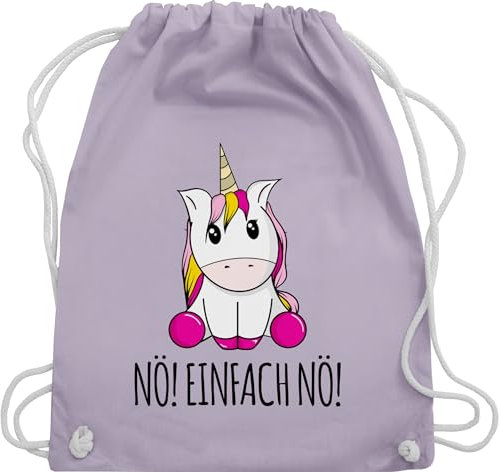 Turnbeutel Rucksack - Einhörner - Taschen - Nö! Einfach Nö! Einhorn Unicorn Lustig Bevor Du fragst Nein - Unisize - Pastell Lila - beutel nö nö kinder einhörnern no rucksäcke damen unicorns