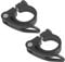 2 Stück Fahrrad Sattelklemme，31,8 mm Schnellspanner Sattelstütze, Sattelkloben aus Aluminiumlegierung, Fahrradsattel Befestigung (Schwarz)