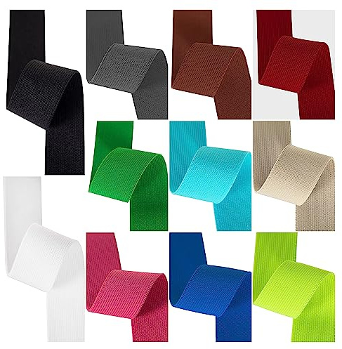1 inch Elastic for Sewing, Strong Woven Non-Roll Waistband Elastic, 3 Metres Pack