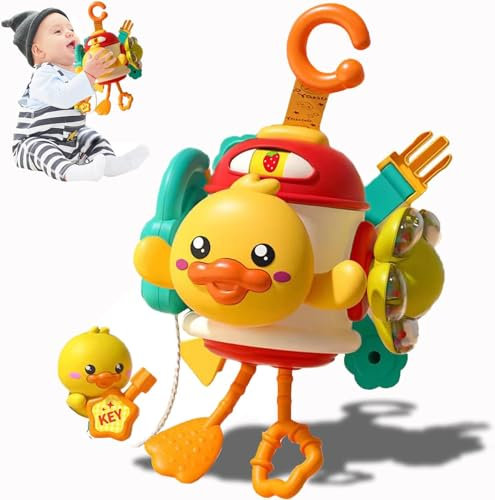 JoyPlus Busy Activity Cube, Baby Motorikwürfel ab 1 Jahr Mädchen Junge, Busy Cube ab 18 Monate für Feinmotorische Fähigkeiten Vorschule Lerngeschenk, Activity Würfel Baby Montessori Spielzeug