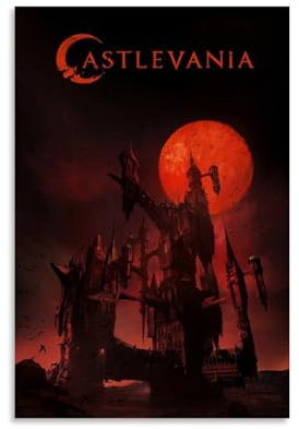 BBAUER Game Poster Castlevania Poster Dekorative Malerei Leinwand Wandkunst Wohnzimmer Poster Schlafzimmer Malerei,Wandkunst Bilddruck Moderne Familienzimmer Dekor 20x30inch(50x75cm)