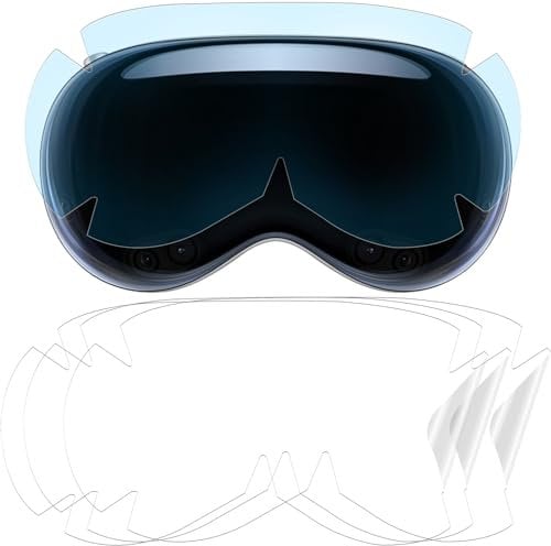 [3PCS] für Vision Pro Schutzfolie, Anti-Blaulicht Weicher TPU Hydrogel Displayschutz Folie für Vision Pro VR Headset, HD Klar Selbstheilende Anti-Kratz Blasenfrei Displayfolie für Vision Pro
