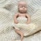 Oppaionaho 33CM Lifelike Reborn Dolls Twins Unpainted Full Body Solid Silicone, Soft DIY Blank Baby Doll for Halloween Xmas Gift Boy