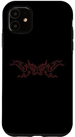 Hülle für iPhone 11 Butterfly Grunge Fairycore Ästhetisches Tattoo Goth